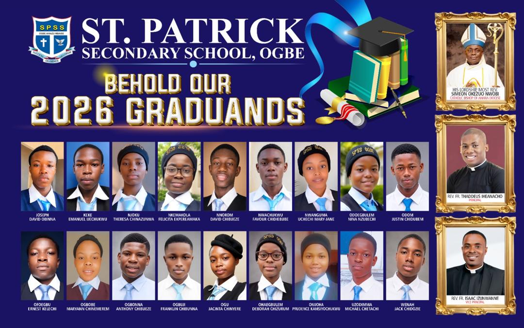 Behold Our 2026 Graduands Banner